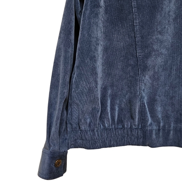 Alfred Dunner Corduroy Jacket in Steele Blue. Matching Pants Available! - Picture 3 of 6